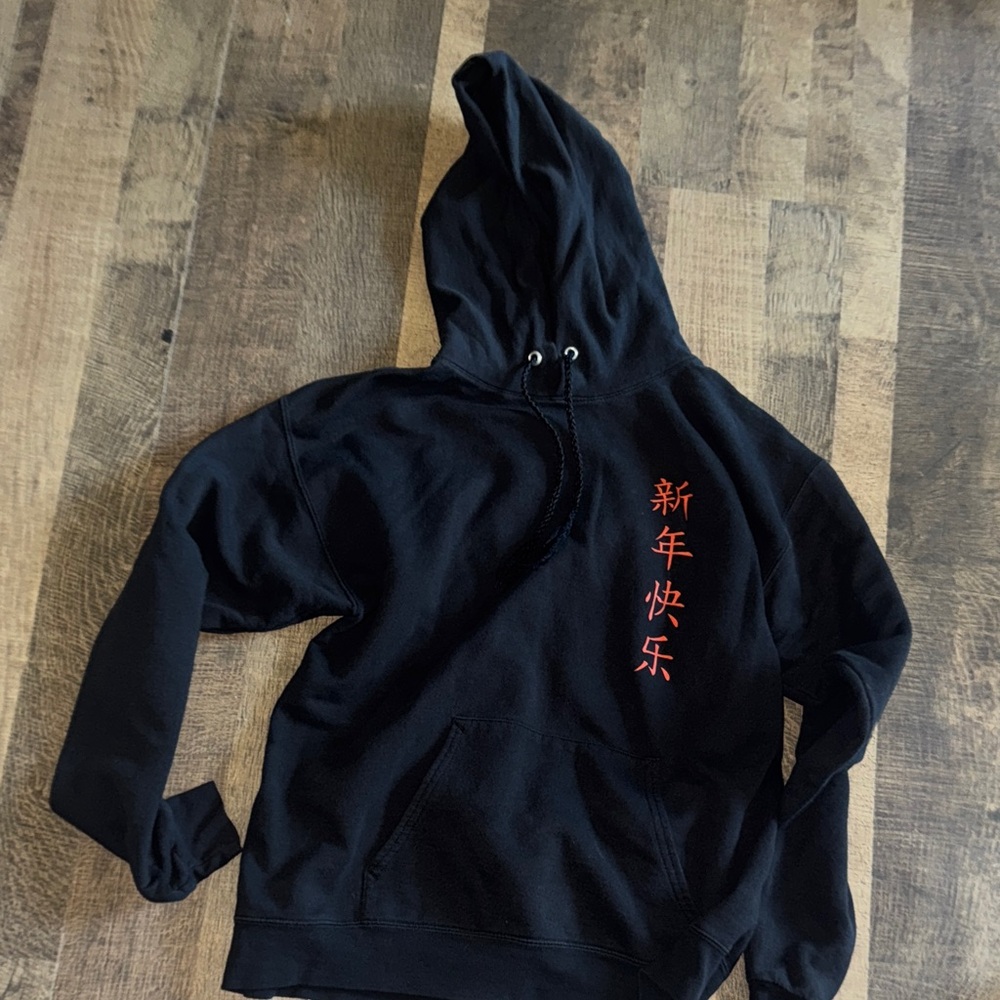 Artist Union Clothing Co. Black Chinese Dragon Graphic Hoodie - Men's Size M